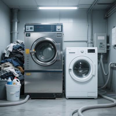 工業洗衣機和家用洗衣機區別：從參數到場景的深度解析