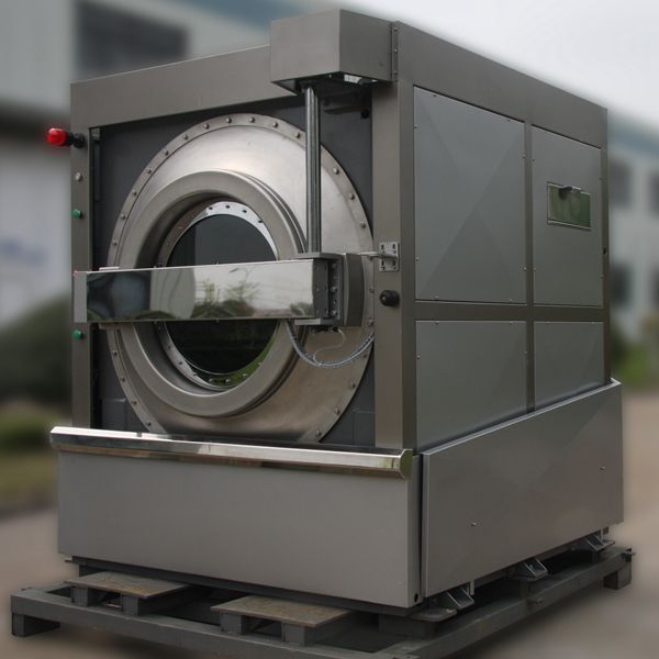 由頂置電機、三角膠帶、帶動傳動總成，使內筒作正反轉運轉，通過織物與織物、織物與內筒壁的相互摩擦，達到洗滌效果